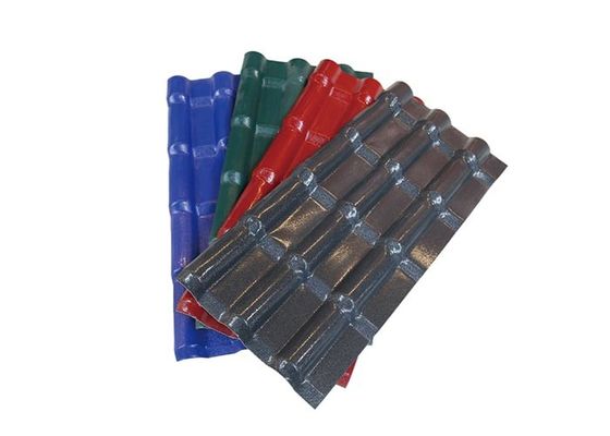 Resin Sintetis U Bentuk Genteng Keramik Surya Lapisan Warna-warni