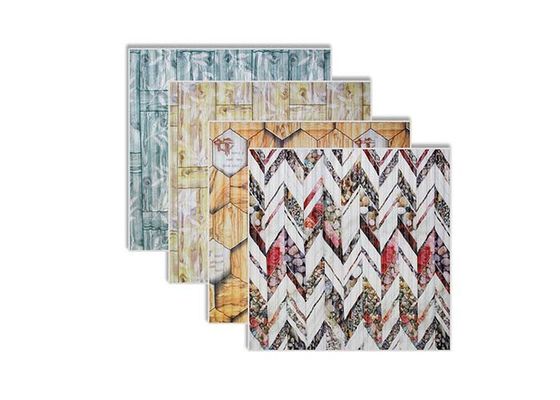 Self Adhesive PE Foam Wallpaper Untuk Ruang Tamu Stiker Dinding Kupas Dan Tempel