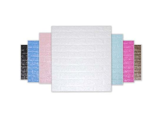 Kuat Lengket 3D Vinyl Brick Foam Wallpaper Untuk Hiasan Dinding