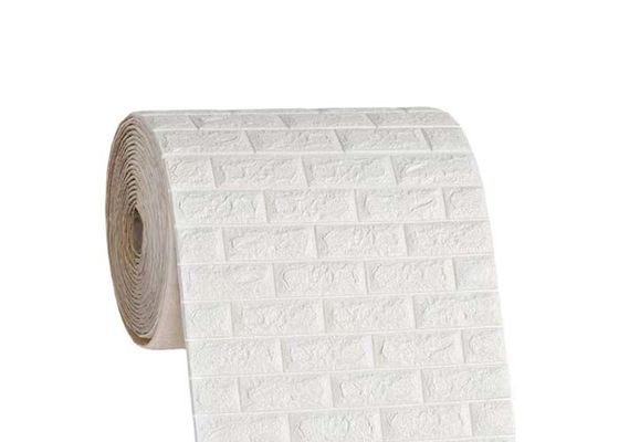 Kelembaban Bukti Busa Wallpaper Self Adhesive Rumah Dekoratif DIY 3D