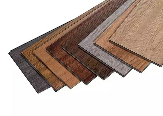 4mm 3.5mm Lantai Interlock Klik 4mm Vinyl SPC Klik Lantai Ubin Dalam Ruangan