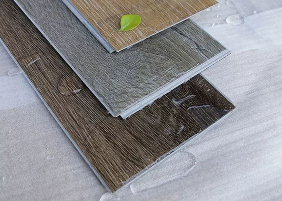 4mm 3.5mm Lantai Interlock Klik 4mm Vinyl SPC Klik Lantai Ubin Dalam Ruangan