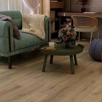 Tekstur Kayu Papan Vinyl Lantai SPC 1220x180mm Batu Inti Plastik Buatan Klik