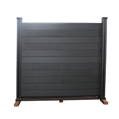 Panel Pagar Komposit Wpc Dekoratif Papan Taman Tahan Air Balkon 90 * 25mm