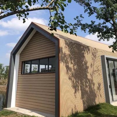 Co Exterior Exterior Wpc Wall Panel Cladding Tahan Air Untuk Dekorasi Taman