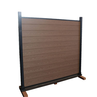 Fireproof tahan api panel pagar luar WPC Mudah Untuk memasang Waterproof Sand Blasting