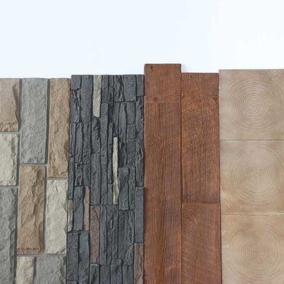 Panel Dinding Batu Faux Pu Jamur Tahan Api 3mm 1220 * 2440mm