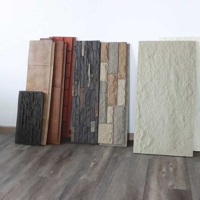 Panel Dinding Batu Faux Pu Jamur Tahan Api 3mm 1220 * 2440mm