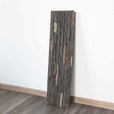 Tebal Slab PU Stone Panel Faux Mudah Dipasang Untuk Dekorasi Dinding 120 * 60cm 3cm