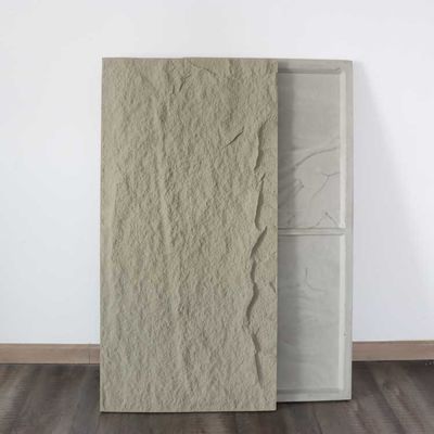 Tebal Slab PU Stone Panel Faux Mudah Dipasang Untuk Dekorasi Dinding 120 * 60cm 3cm