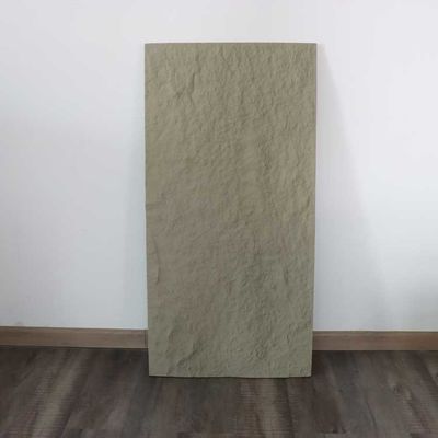 Dekorasi Rumah Panel Batu Budaya PU Abu-abu Gelap Simulasi Polyurethane 5cm