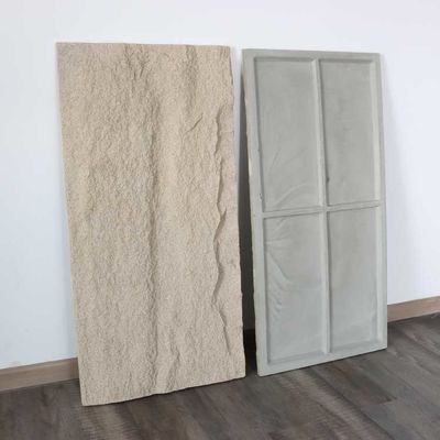 120 * 60cm Luxury PU Mushroom Stone Wall Panel Dekoratif Batu Simulasi Dekorasi