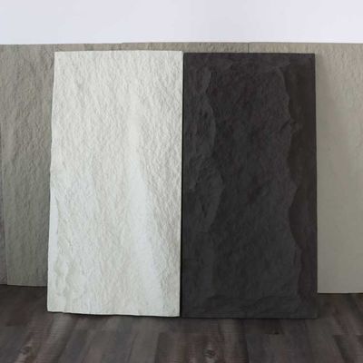 120 * 60cm Luxury PU Mushroom Stone Wall Panel Dekoratif Batu Simulasi Dekorasi