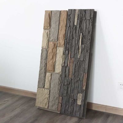 Polyurethane PU Stone Panel Wall Faux Ringan 120 * 60cm