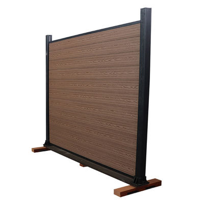 Panel Pagar Privasi Wpc Luar Komposit Kayu Plastik Bukan Dekoratif Vinyl 1.8m X 1.8m