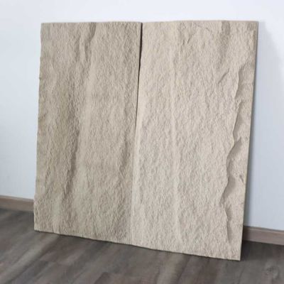 Dekorasi Rumah Panel Batu Budaya PU Abu-abu Gelap Simulasi Polyurethane 120 * 60cm