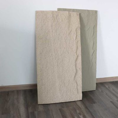 Dinding Panel Batu Polyurethane PU Ringan Faux Buatan 1200 * 600mm