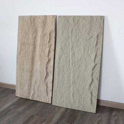 Dinding Panel Batu Polyurethane PU Ringan Faux Buatan 1200 * 600mm