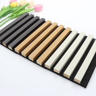 600*21mm Papan Panel Akustik Ramah Lingkungan Serat Bambu Akupanel Kayu