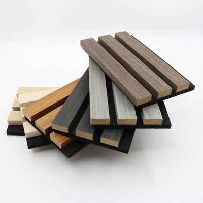 Panel Dinding Akustik Serat Poliester Wpc Veneer Kayu Ramah Lingkungan