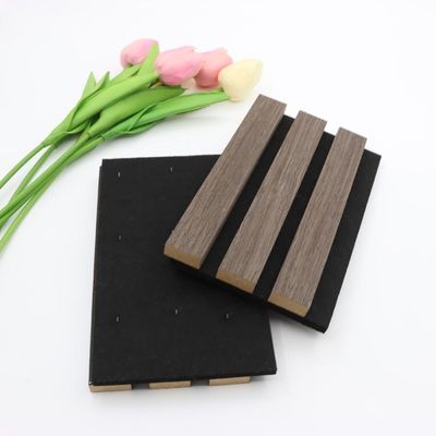 21 * 600 * 2400mm Panel Papan Beralur Akustik Kedap Suara Untuk Dekorasi Interior