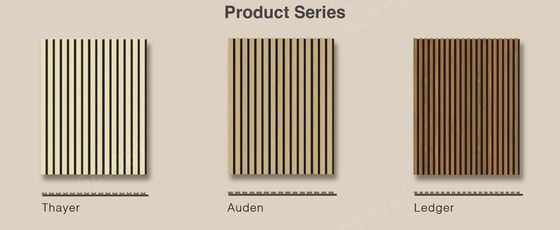 Rumah Panel papan akustik Modern High Absorpsi Panel Kayu Slat Untuk