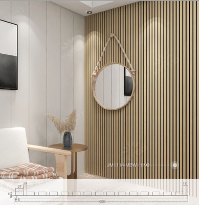 Rumah Panel papan akustik Modern High Absorpsi Panel Kayu Slat Untuk