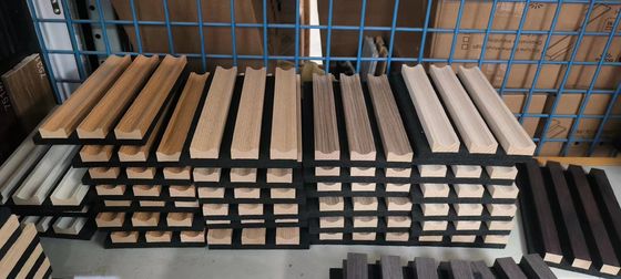 Akustik Wpc Panel Dinding Panel Kayu Slat Untuk Dekorasi Rumah