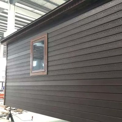 Wpc Wall Cladding Bangunan Dekorasi eksterior Panel dinding pengganti kayu Wpc