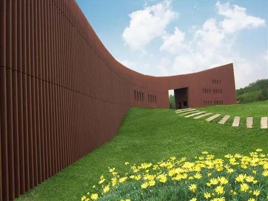 WPC Fluted Wall Panels Eksterior Co-Extrusion Kayu Plastik Komposit Wall Cladding