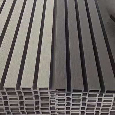 Tekstur Tumbuhan Kayu Dekorasi Luar Ruangan Panel Dinding WPC
