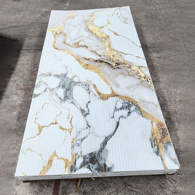 High Glossy PVC Marble Board UV Marble Sheet Laminated Board Untuk Dekorasi Dinding