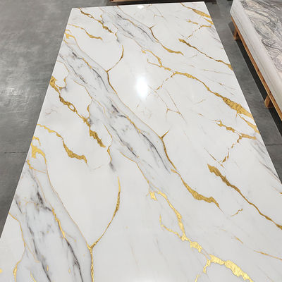 High Glossy PVC Marble Board UV Marble Sheet Laminated Board Untuk Dekorasi Dinding