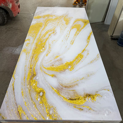 4*8 Ft UV PVC Marmer Sheet Waterproof Hot Stamping/3D Printed Indoor Panels UV Boards