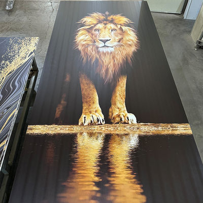4*8 Ft UV PVC Marmer Sheet Waterproof Hot Stamping/3D Printed Indoor Panels UV Boards