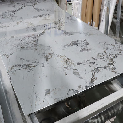 1220*2440mm 3D Digital Printed UV Marble Sheet UV Boards Untuk Papan Dekorasi Dinding TV