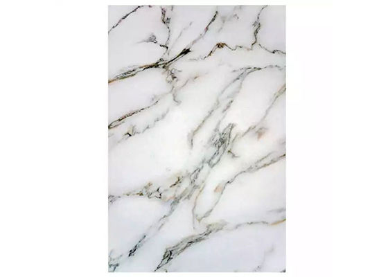 1220x2800x3mm PVC Marble Sheet Wall Decorative UV Board Untuk Arab Saudi