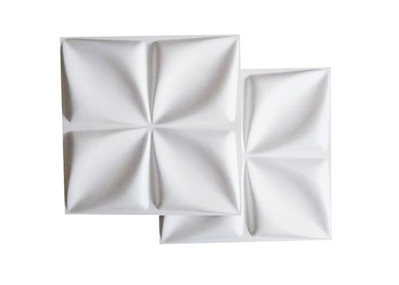 Pencegahan Kebakaran Panel Dinding 3D Dekoratif Tahan Air 19.7x19.7 inci