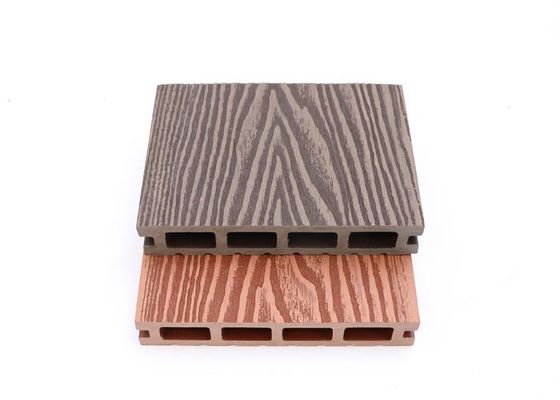 Lantai Luar Ramah Lingkungan Kayu WPC Decking Anti Busuk
