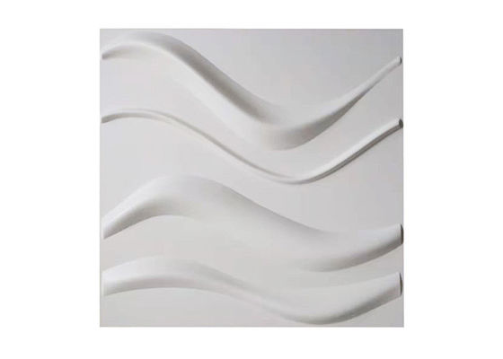 Model Kaya Seni Modern Tahan Api Panel Dinding 3D PVC Untuk Dekorasi Dalam Ruangan