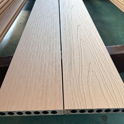 Outdoor WPC Wall Panel System Waterproof Composite Plastik Kayu untuk Lapisan Dinding Luar