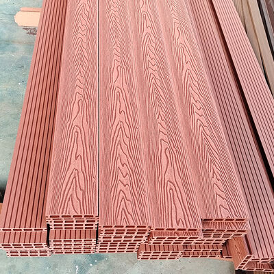 Panel dinding luar WPC kayu komposit tahan air untuk proyek dinding eksterior dan fasad