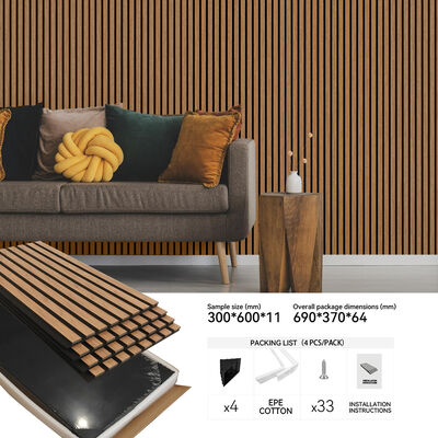 Panel dinding akustik untuk penyerapan suara interior dan dekorasi